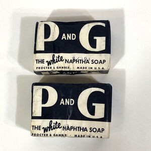 P And G White Naphtha Soap Procter & Gamble TWO Bars Sealed Unopened Vintage
